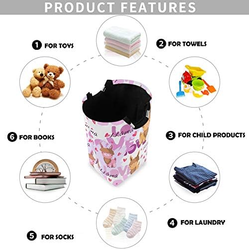 Visesunny Foldable Laundry Basket with Waterproof Oxford Fabric 1