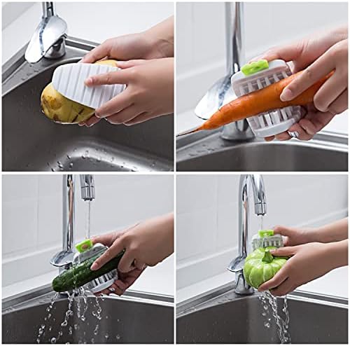 Qishing 3 Pack Flexible Fruit Veggie Brush