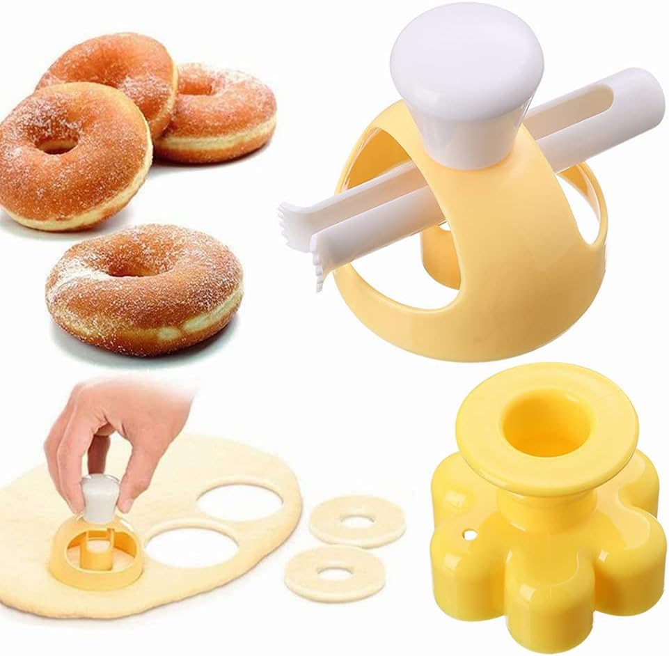 UQUABESO Donut Cutters Set 2 Pack Baking Tools