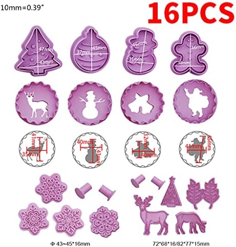 PURPLELILY 16-Piece Snowman Animal Silicone Cake Molds