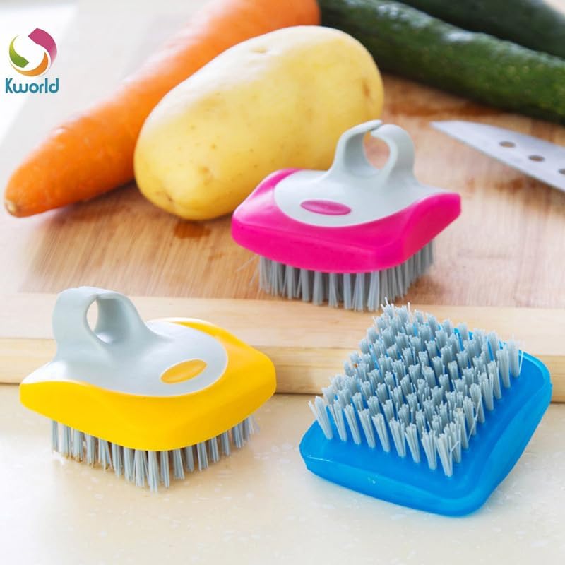 QUANXILXU 2 Pcs Vegetable Brush with Flexible Design