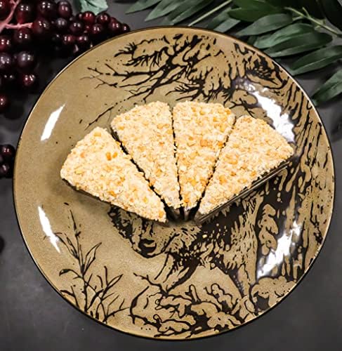 Ebros Gift Rustic Gray Wolf Dinnerware Set