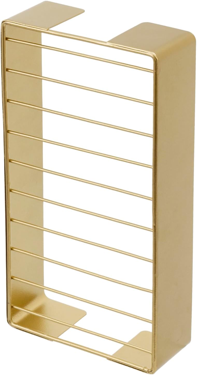 MyGift Modern Gold Tone Paper Towel Holder for Bathroom Countertop