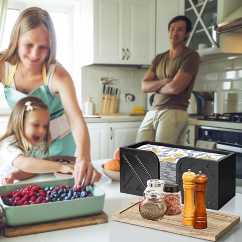 Zecela Wood Paper Towel Holder with Lid