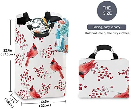 Susiyo Foldable Laundry Basket with Handles and Unique Pattern Design