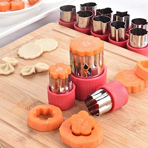 WOIWO 12-Piece Stainless Steel Cookie Cutter Set with Hand Protectors