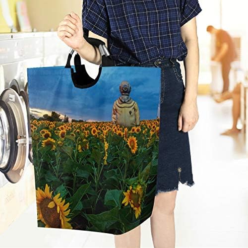 visesunny Large Capacity Laundry Hamper Basket with Aluminum Handle
