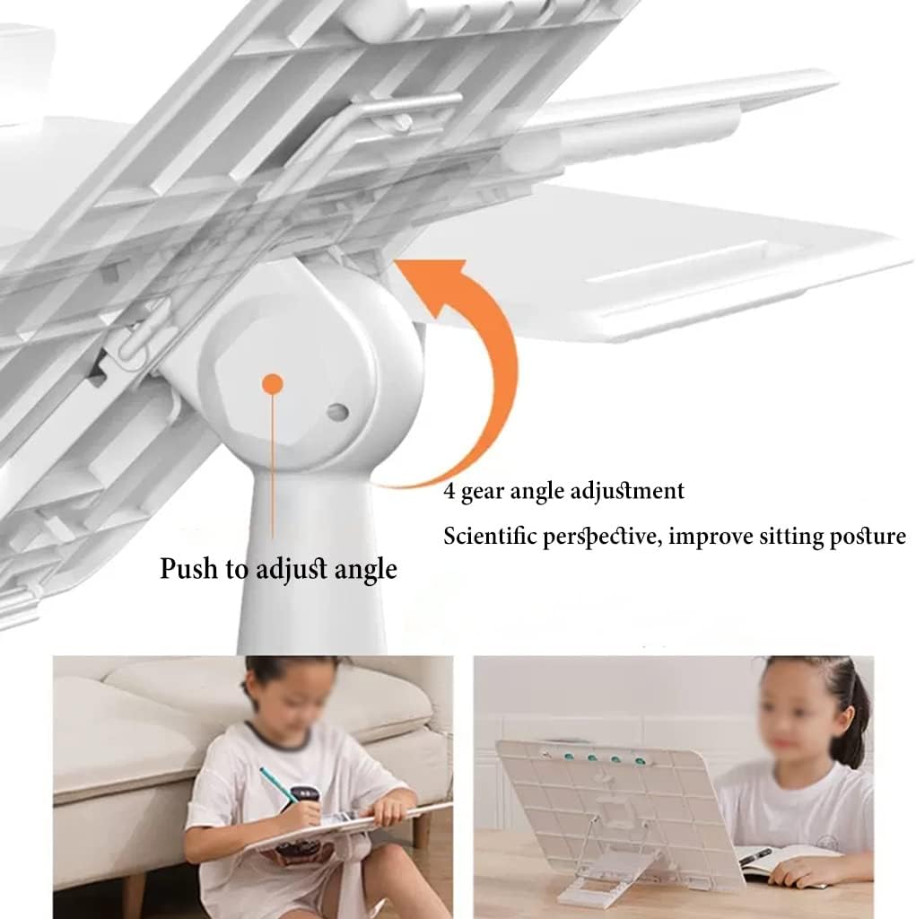 Adjustable Book Stand with 4 Gear Angles for Reading and Tablet Use