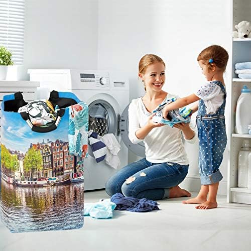 visesunny Large Laundry Hamper with Double Layer 600D Oxford Fabric