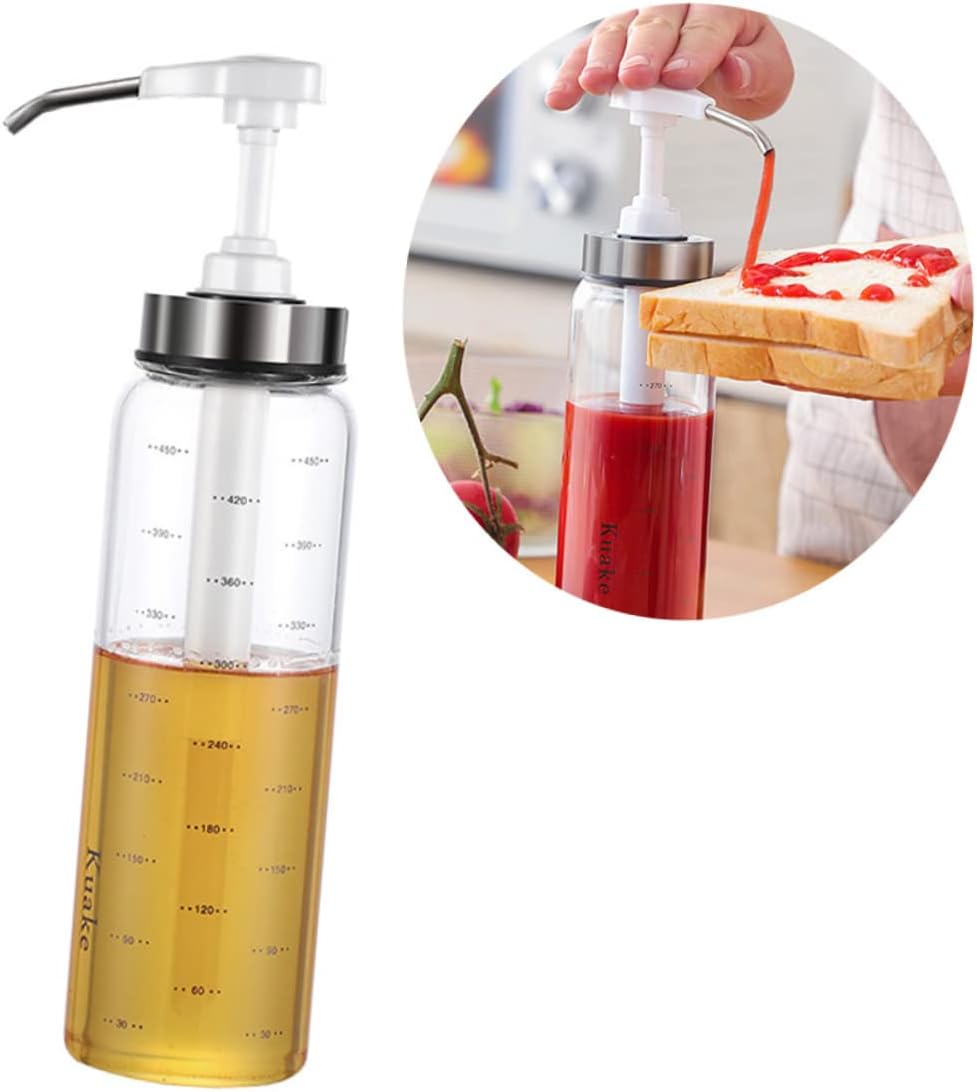 Zerodeko 500ml Condiment Squeeze Bottle with Spring Lid
