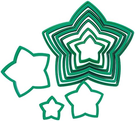 RM 10-Piece Plastic Star Tree Cookie Cutters Set