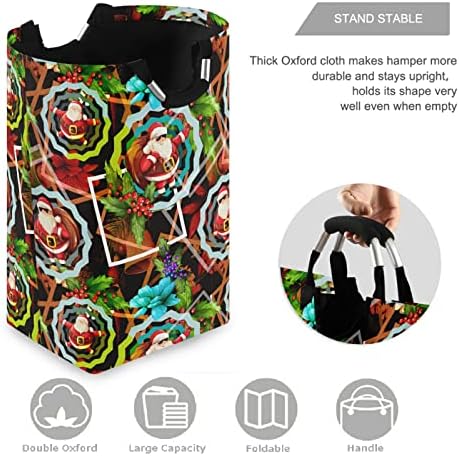 visesunny Large Laundry Hamper Basket with Waterproof Oxford Fabric and Foldable Design