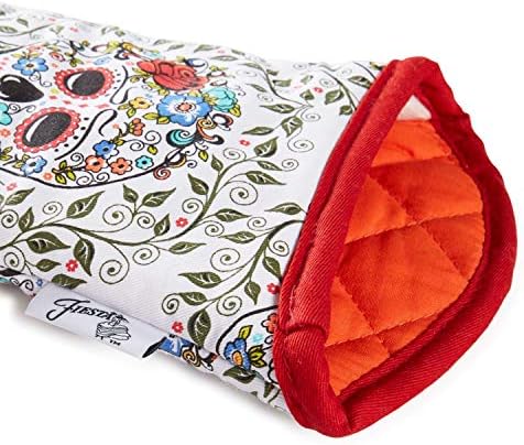 Fiesta Skull Vine Oven Mitts 2 Piece Set