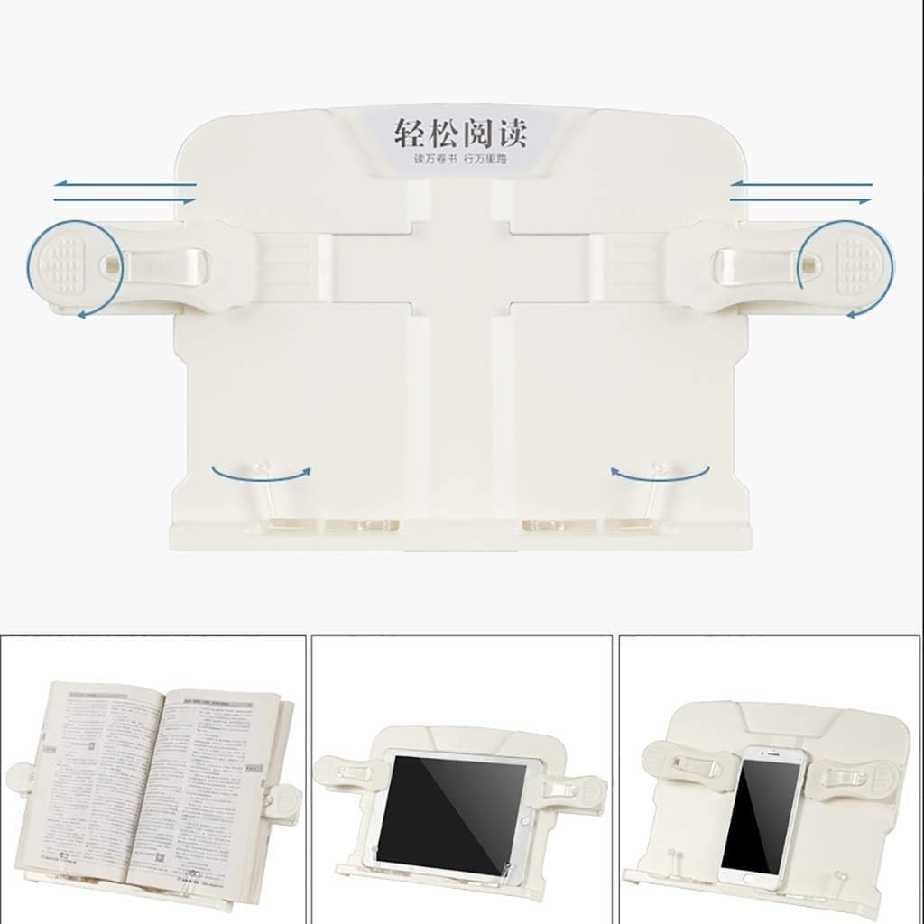 Hands Free Book Stand with 360 Rotating and Adjustable Height