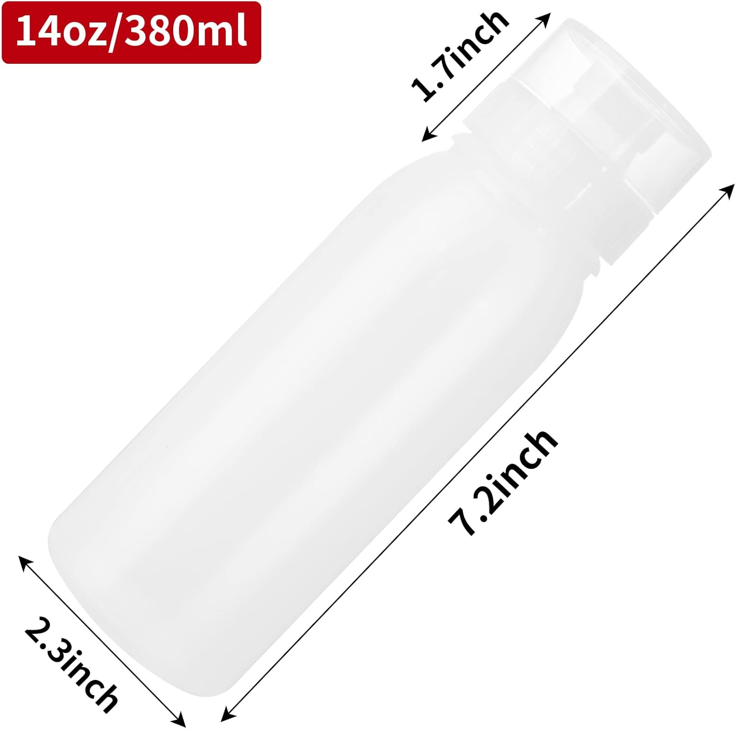 Zlxtxpor Condiment Squeeze Bottles 3-Pack 14oz