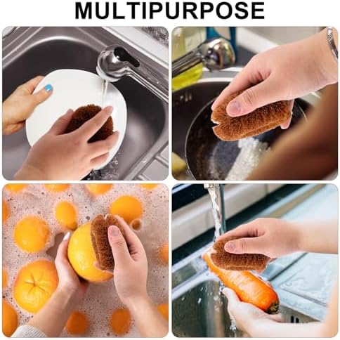 PEUTIER 2pcs Vegetable Scrubber for Food Cleaning