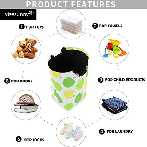 Collapsible Laundry Basket with Handle for Home Dorm