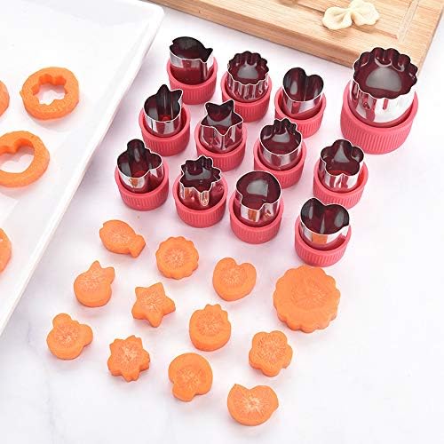 CUICUI 12Pc Set Mini Vegetable Fruit Cutter Mold Baking Tools 1