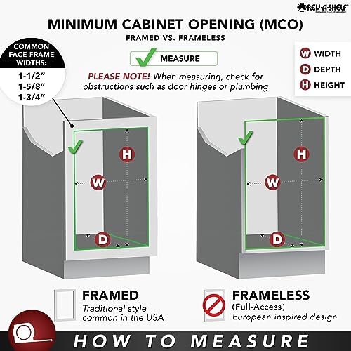 Rev-A-Shelf 11 Inch Base Pullout Cabinet Organizer