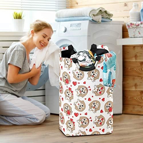 Susiyo Foldable Laundry Basket with Handles and Waterproof Interior