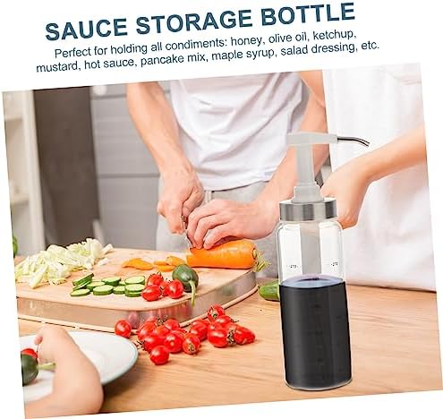 Alipis 300ml Squeeze Sauce Bottle with Spring Lid
