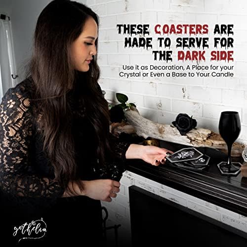 Gothelia Redemption-Mix 5 Pcs Coffin Shaped Coasters