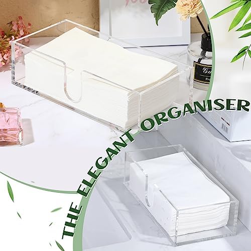Mumufy 2 Pcs Acrylic Paper Napkins Holder