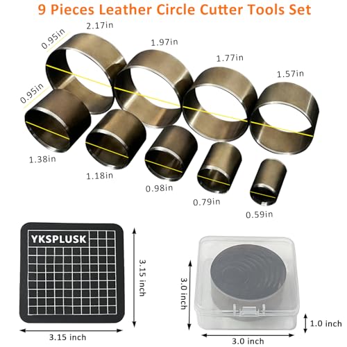 YKSPLUSK 27-Piece Leather Punch Tools Set for DIY Crafts