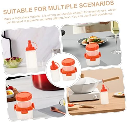 Homoyoyo 12pcs Mini Condiment Bottles Set - Reusable for Travel and Meal Prep