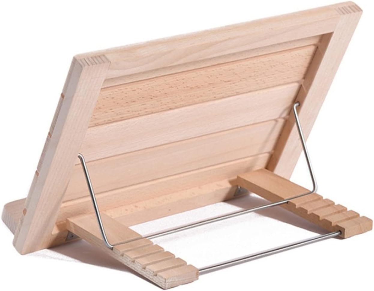 Adjustable Foldable Cookbook Stand with Page Clips