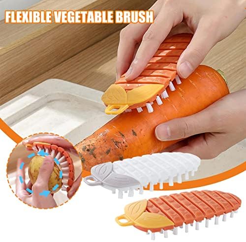 Flexible Fruit Veggie Scrubber Brush for Kitchen Cleaning
