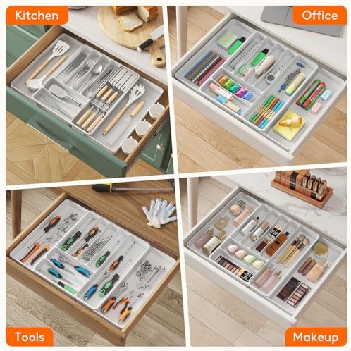 Lifewit Expandable Flatware Organizer for Kitchen Drawers