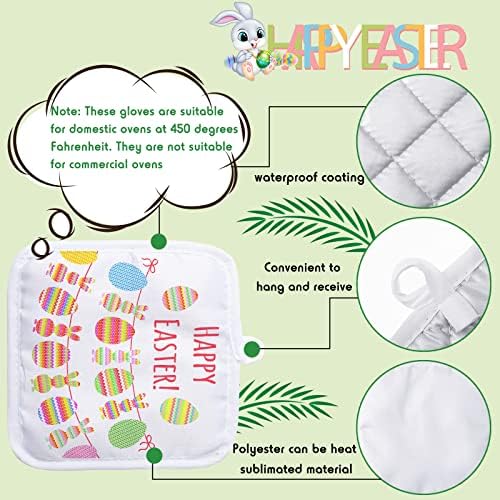 Patelai 20pcs Blank Sublimation Oven Mitts Set