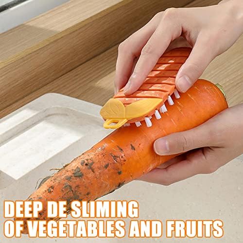 Flexible Fruit Veggie Scrubber Brush for Kitchen Cleaning