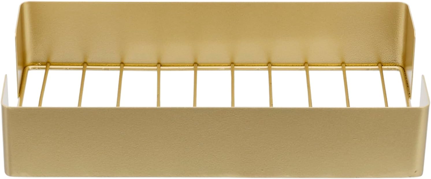 MyGift Modern Gold Tone Paper Towel Holder for Bathroom Countertop