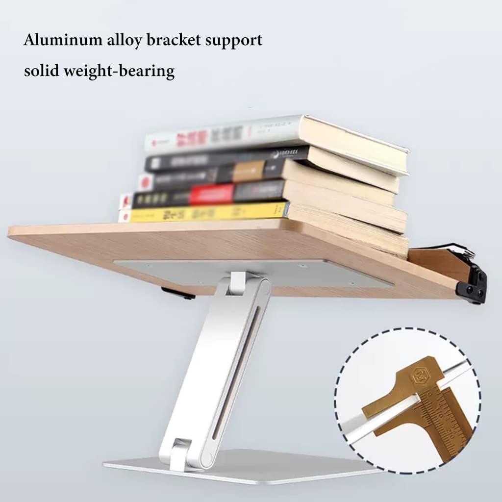 Adjustable Book Stand for Reading Hands-Free Cookbook Holder with Paper Clip