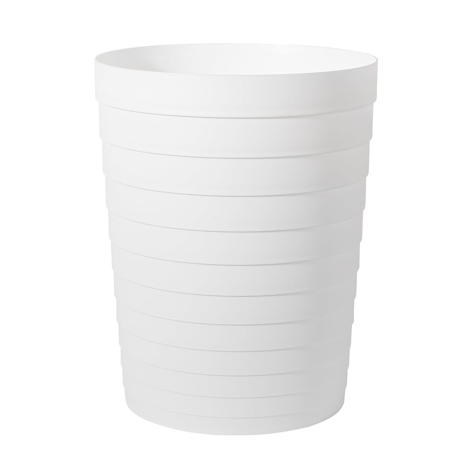 UUJOLY Small Trash Can 18 Gallon White 1