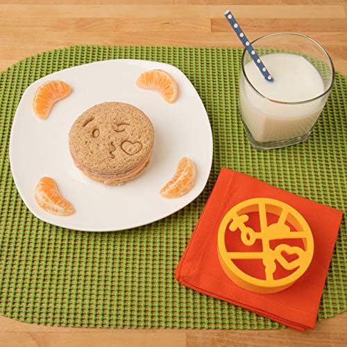 Bentology Emoji Cutters 4-Pack Set for Cookies Sandwiches More