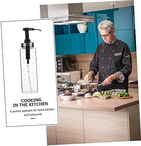 500ml Glass Stainless Steel Squeeze Sauce Bottle