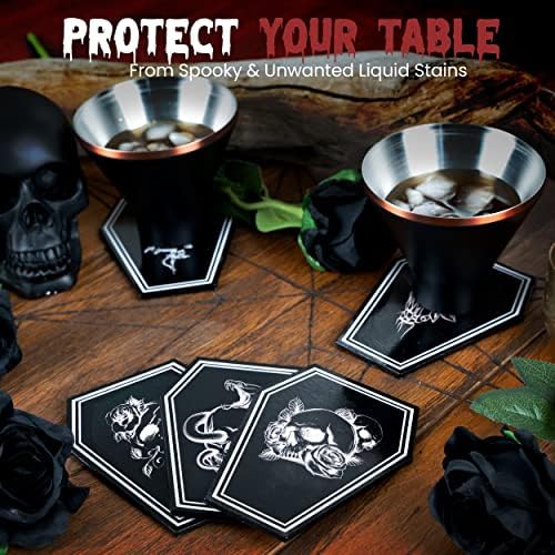 Gothelia Redemption-Mix 5 Pcs Coffin Shaped Coasters