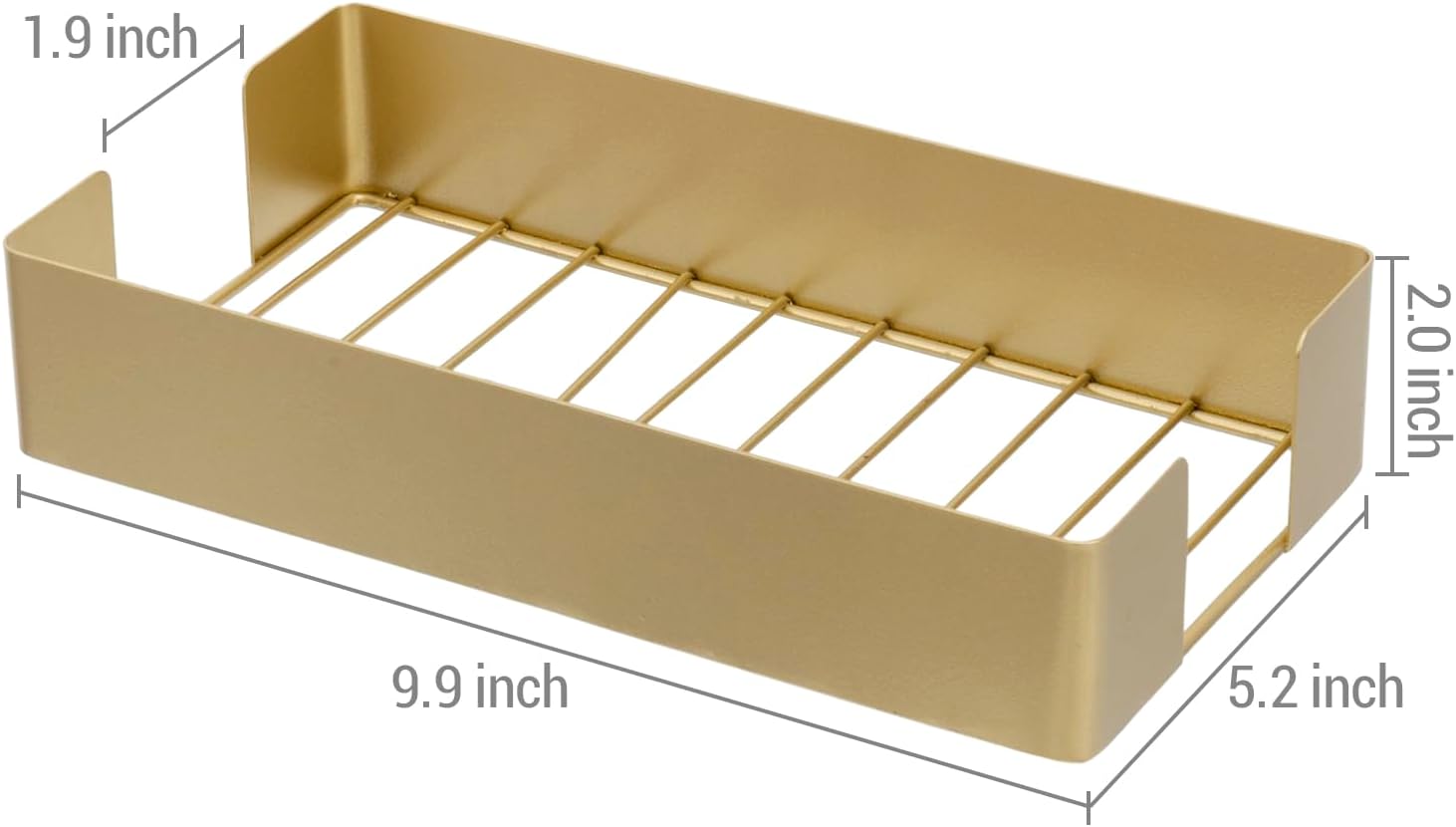 MyGift Modern Gold Tone Paper Towel Holder for Bathroom Countertop