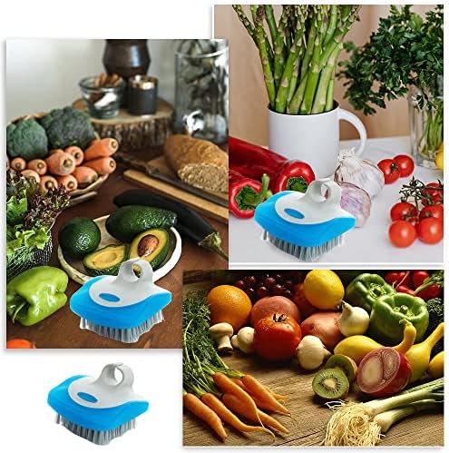 QUANXILXU 2 Pcs Vegetable Brush with Flexible Design