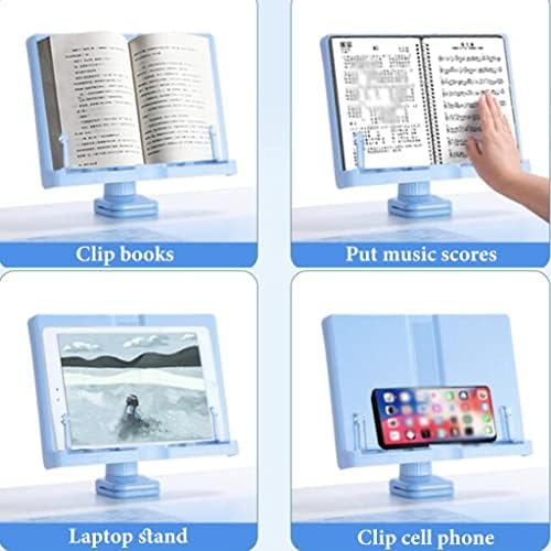 Adjustable Book Stand with Clamp for Desk and Laptop