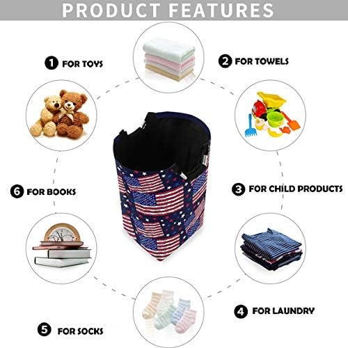 Visesunny Collapsible Laundry Basket with Handle