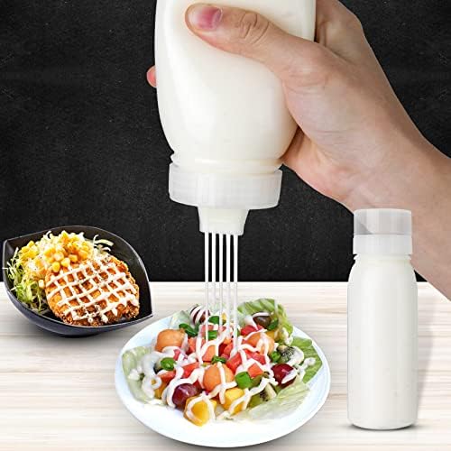 Zlxtxpor Condiment Squeeze Bottles 3-Pack 14oz