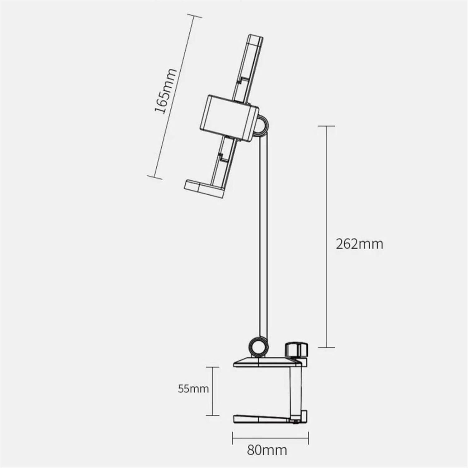 Adjustable Book Stand with Clamp 360 Rotating and 150 Angle