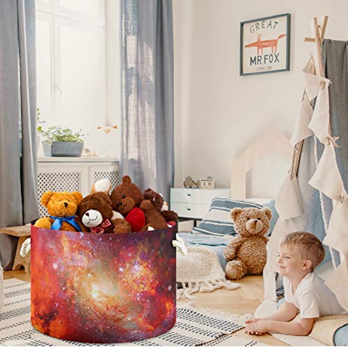 visesunny Collapsible Laundry Basket with Cotton Handles 1