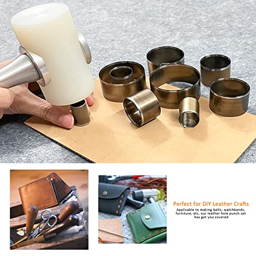 YKSPLUSK 27-Piece Leather Punch Tools Set for DIY Crafts