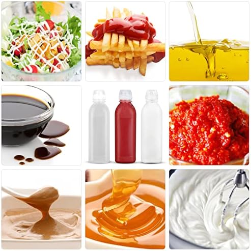 Condiment Squeeze Bottles 4-Pack 17 oz 500ml