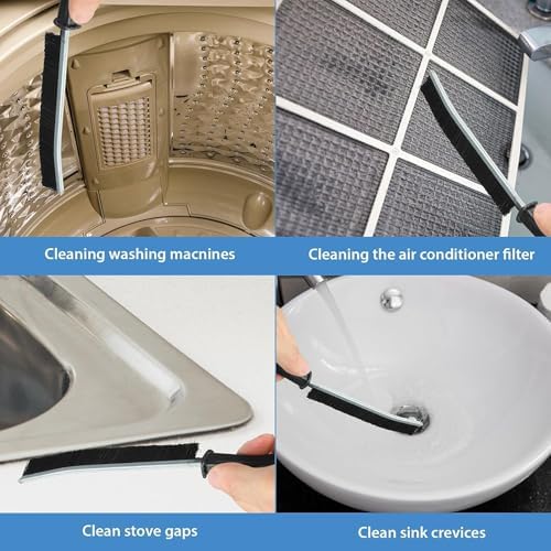 TKPARK 6PCS Hard Bristle Crevice Cleaning Brush Set